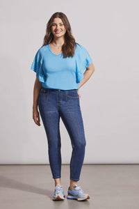 AUDREY ICON PULL ON ANKLE SKINNY JEANS-REALBLUE